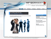 Tablet Screenshot of mf-germany.com